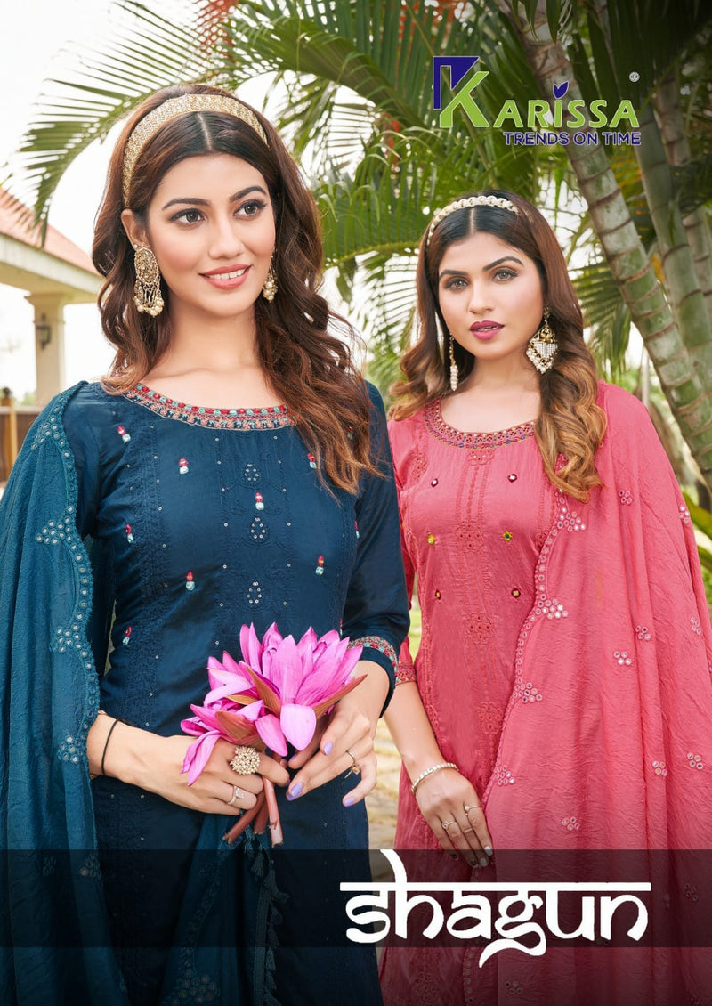 Karissa Shagun Viscose With Heavy Fancy Beautiful Work Stylish Designer Casual Look Kurti