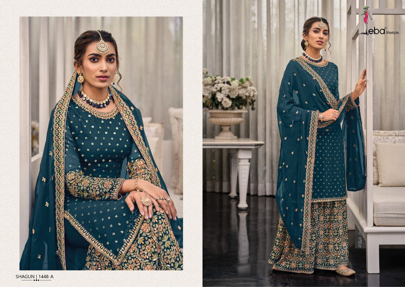 Eba Lifestyle Shagun Vol 3 Georgette With Embroidery Work Stylish Designer Fancy Salwar Kameez