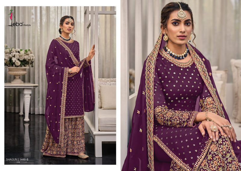 Eba Lifestyle Shagun Vol 3 Georgette With Embroidery Work Stylish Designer Fancy Salwar Kameez