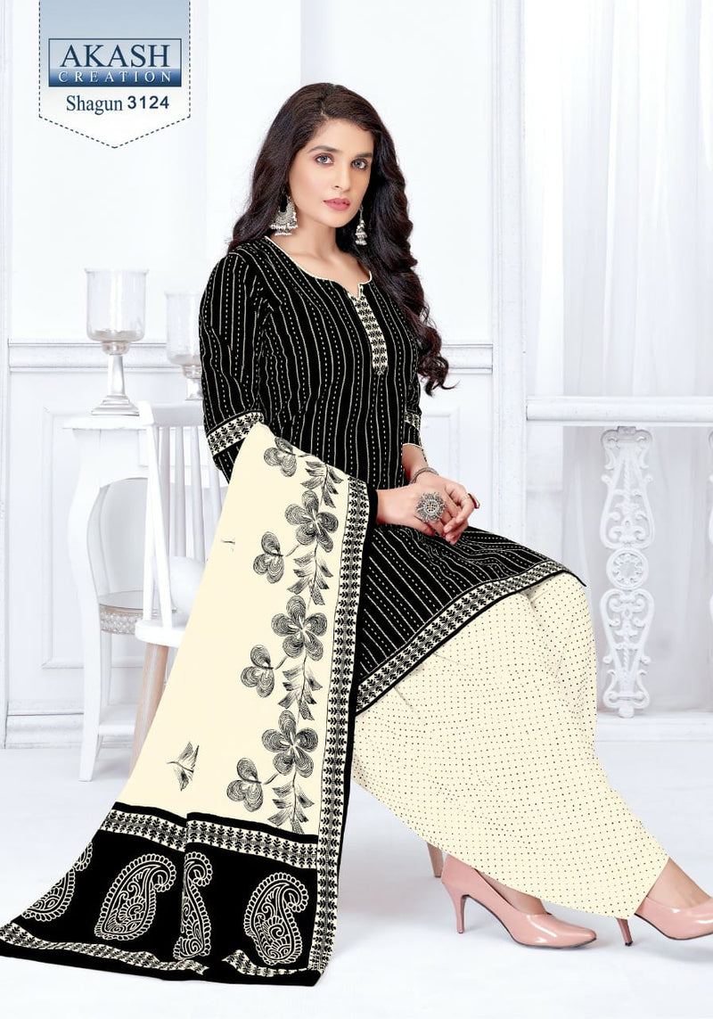 Akash Creation Shagun Vol 31 Cotton Printed Patiyala Style Daily Wear Salwar Kameez