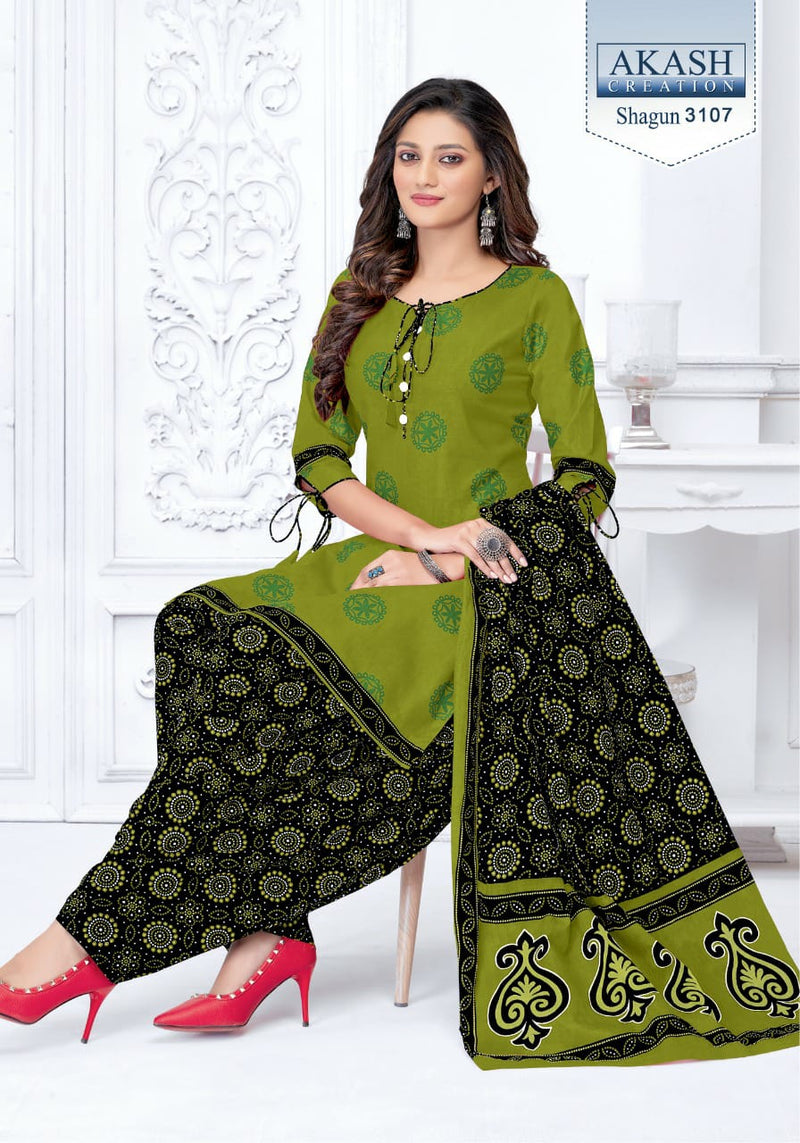 Akash Creation Shagun Vol 31 Cotton Printed Patiyala Style Daily Wear Salwar Kameez