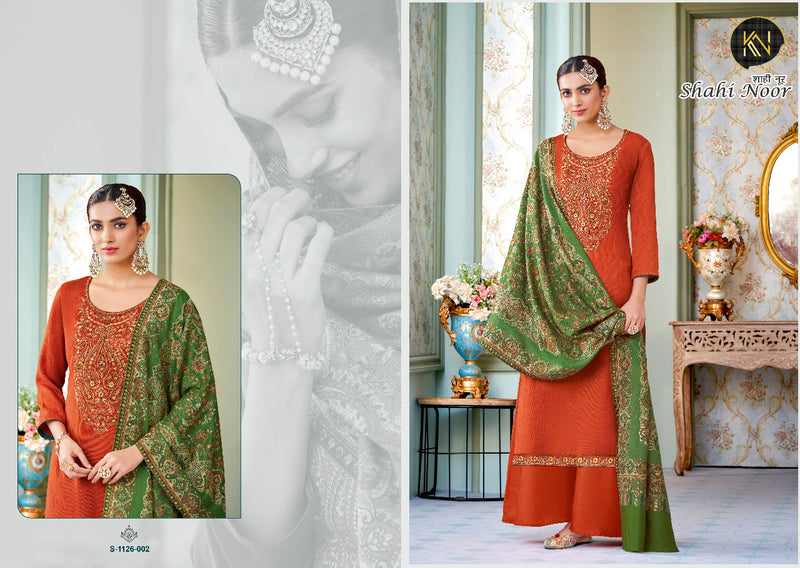 Alok Suit Shahi Noor Pashmina With Heavy Embroidery Work Stylish Designer Casual Wear Salwar Kameez