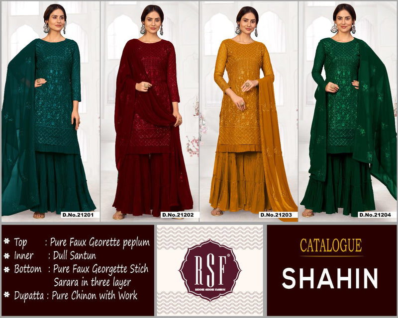 Rsf Shahin Faux Geogette Party Wear Salwar Suit