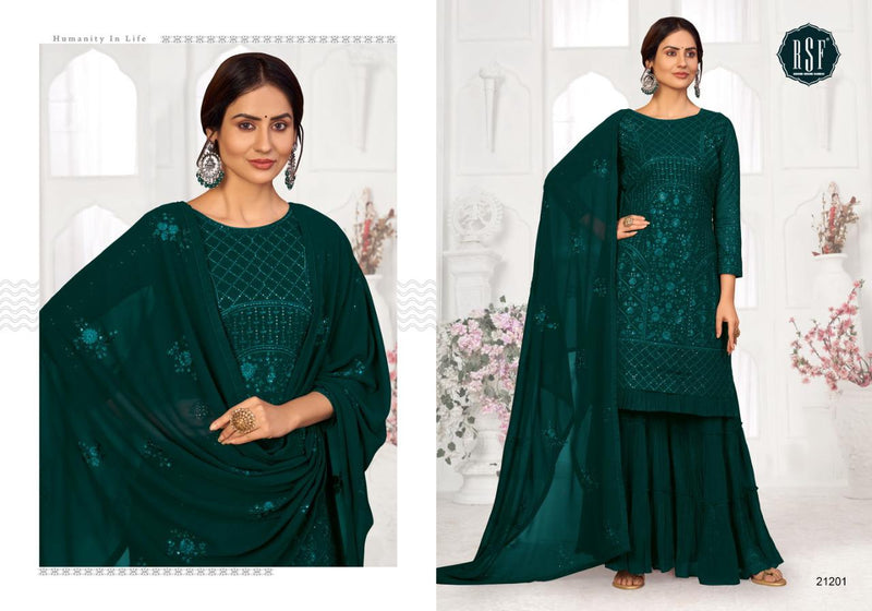 Rsf Shahin Faux Geogette Party Wear Salwar Suit