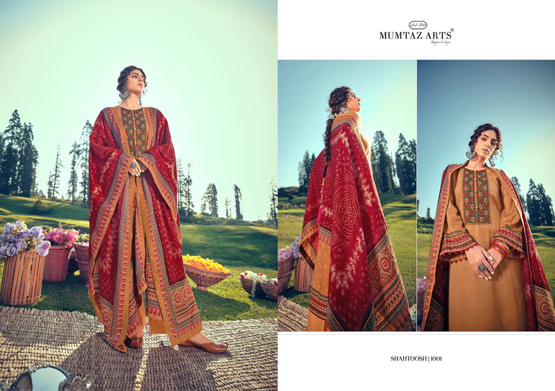 Mumtaz Arts Shahtoosh Lawn Cotton  Party Wear Salwar Suits With Beautiful Embroidery & Digital Prints