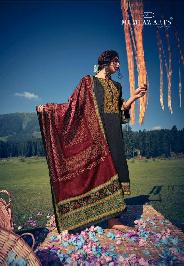 Mumtaz Arts Shahtoosh Lawn Cotton  Party Wear Salwar Suits With Beautiful Embroidery & Digital Prints