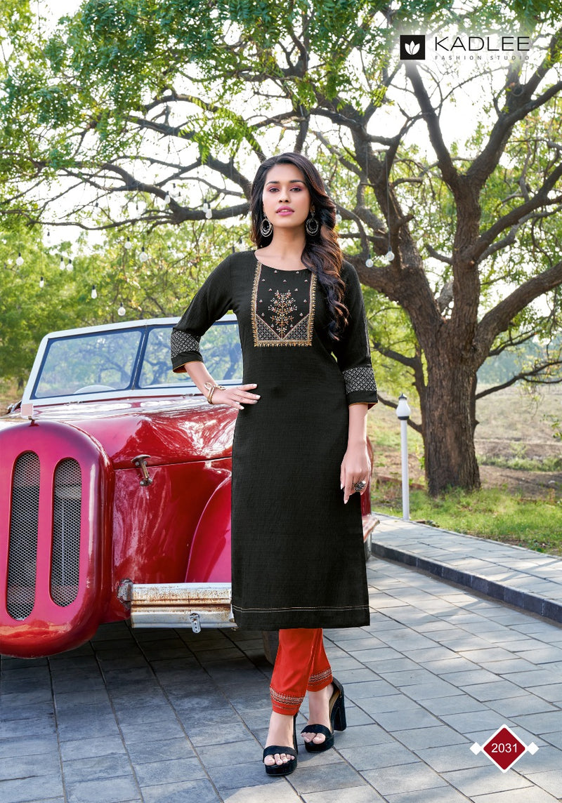 Kadlee Fashion Shalinee Vol 3 Nylon Viscose Fancy Party Wear Kurtis