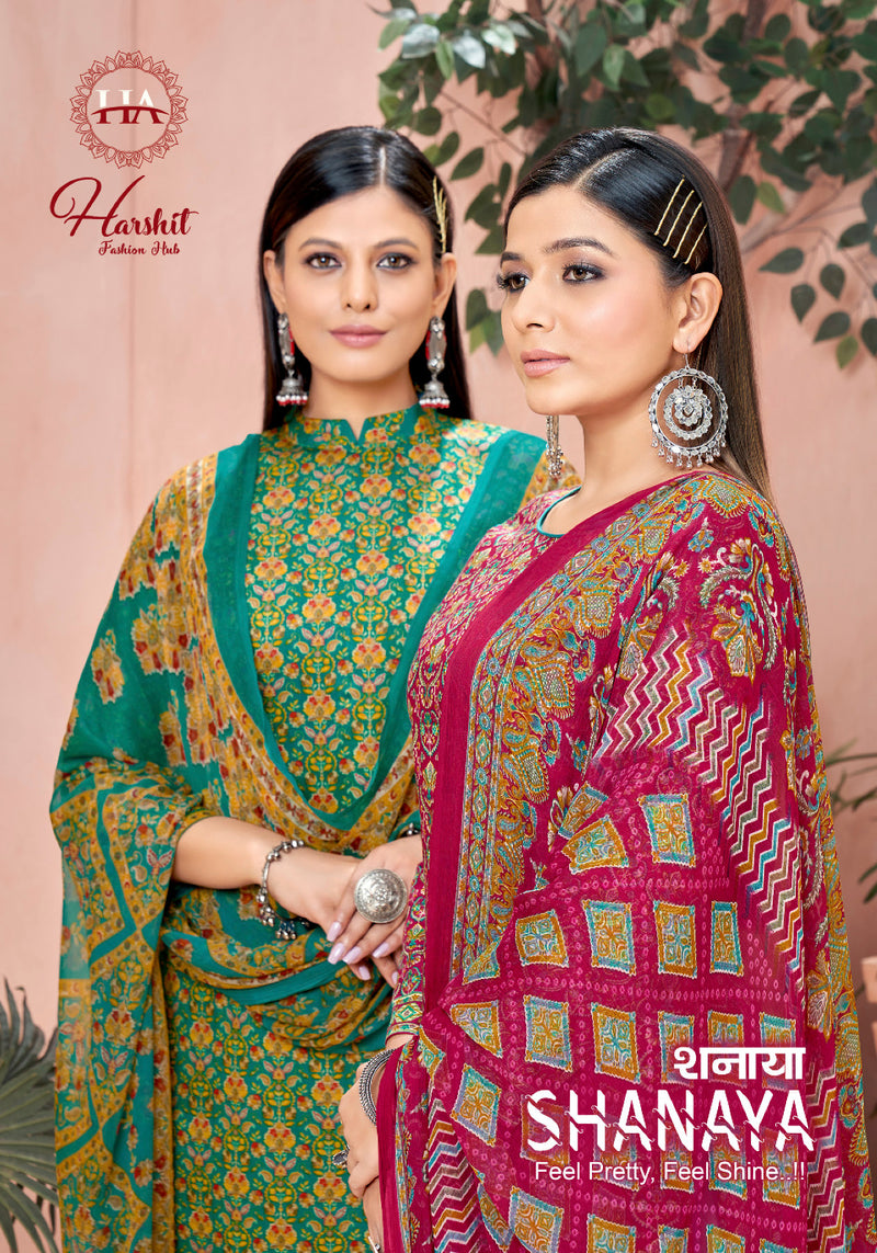 Harshit Fashion Hub Shanaya Pure Jam Cotton Fancy Printed Designer Salwar Suit