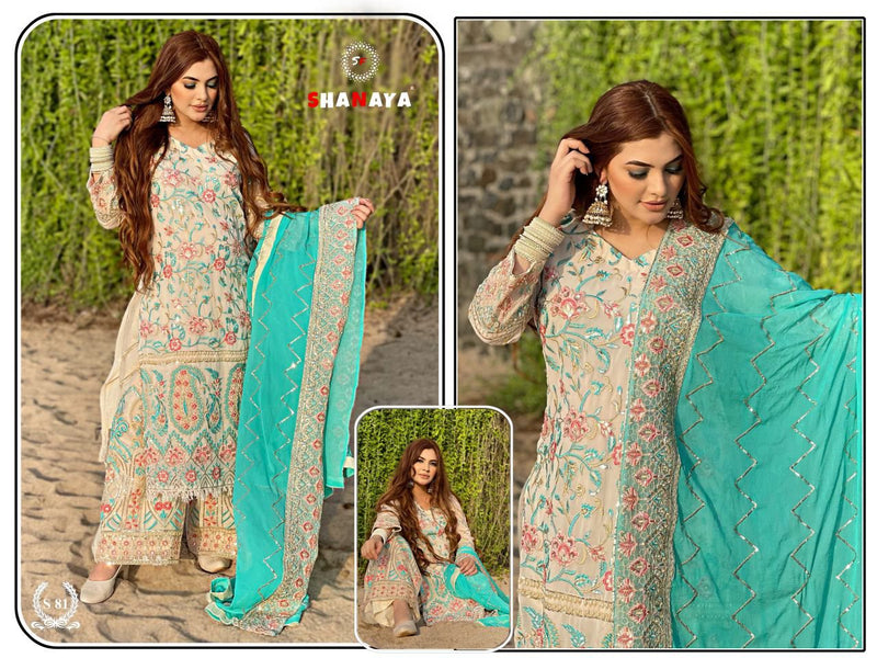 Shanaya Rose S 81 Fox Georgette Bridal Wear Salwar Suit