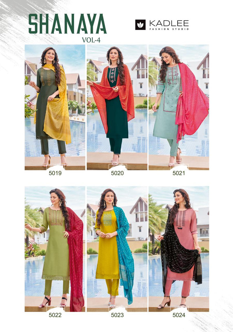 Kadlee Fashion Shanaya Vol 4 Viscose With Heavy Embroidery Work Stylish Designer Fancy Kurti
