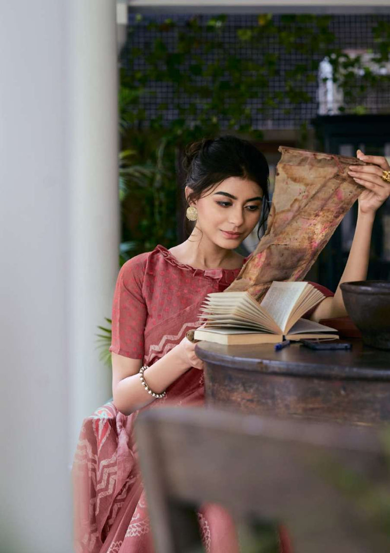 Shangrila Creation Mulmul Cotton Vol 4  Presents Ikkat Handloom Prints Collection Sarees