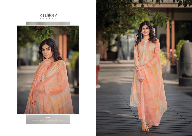 Kilory Trends Sharon Lawn Cotton Fancy Embroidery Work Printed Designer Salwar Kameez