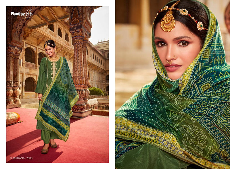 Mumtaz Shayrana Velvet With Heavy Embroidery Work Stylish Designer Festive Wear Salwar Kameez
