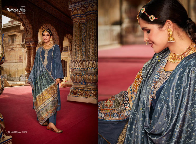 Mumtaz Shayrana Velvet With Heavy Embroidery Work Stylish Designer Festive Wear Salwar Kameez