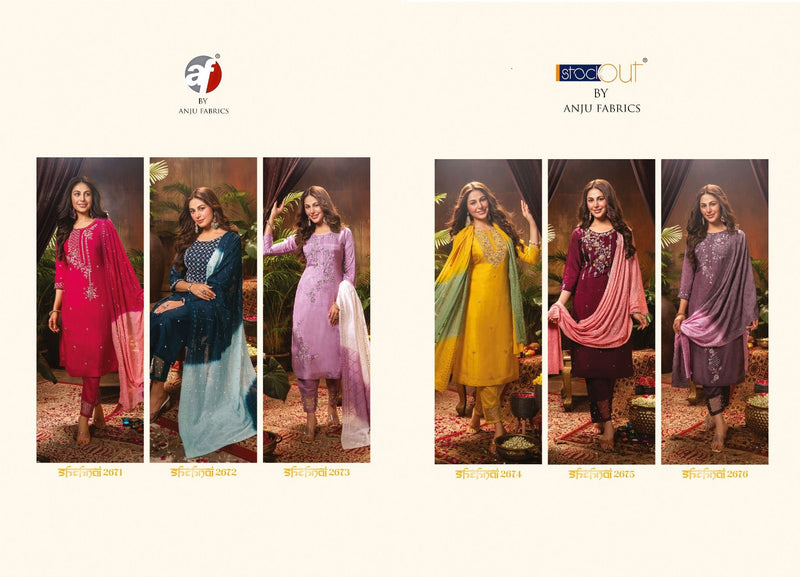 Anju Fabs Shehnai Vol 4 Viscose With Heavy Embroidery Work Stylish Designer Party Wear Fancy Kurti