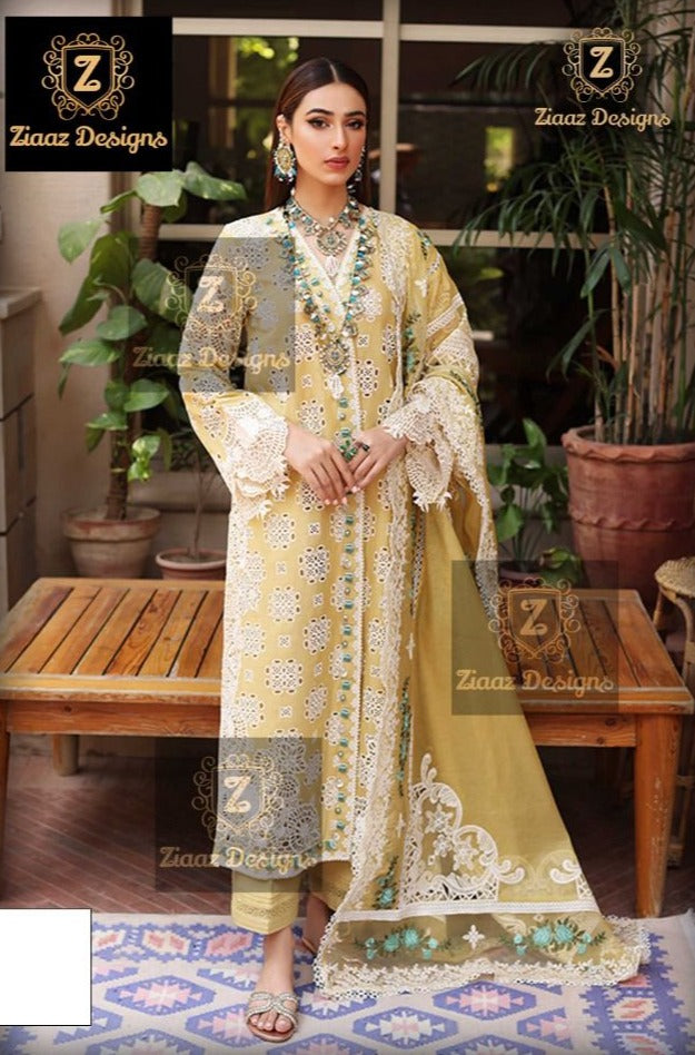 Ziaaz Shehnaz Vol 14 Pure Cotton With Embroidery Work Stylish Designer Salwar Kameez