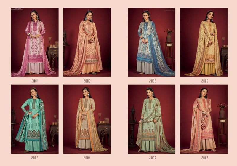 Kesariya Shiddat Cambric Cotton Festive Wear Salwar Suits With Digital Print
