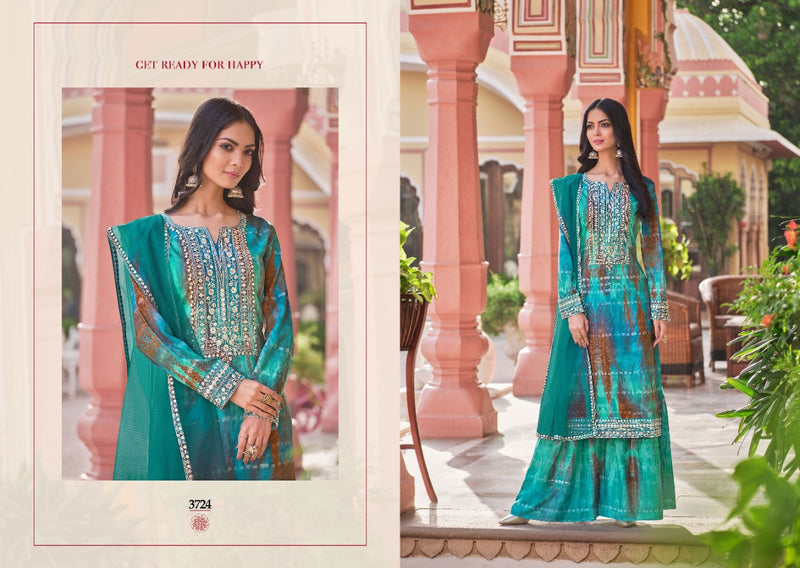 Rangoon Shiddat Muslin With Fancy Work Stylish Designer Festive Wear Kurti