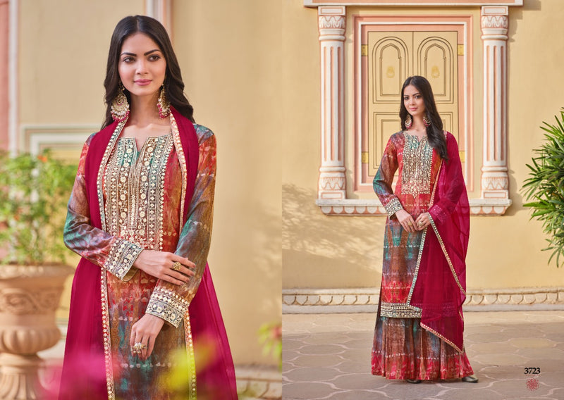 Rangoon Shiddat Muslin With Fancy Work Stylish Designer Festive Wear Kurti