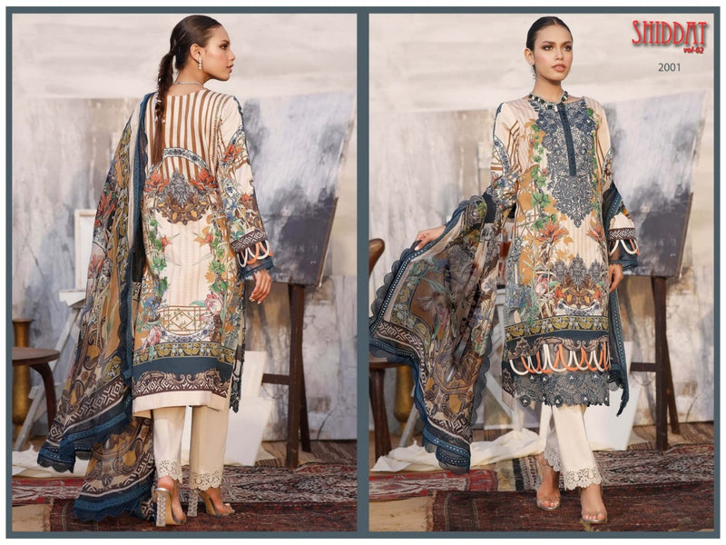 Agha Noor Shiddat Vol 2 Jam Satin Cotton Printed Pakistani Style Salwar Suits