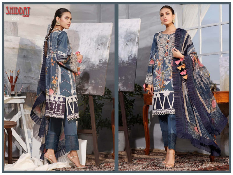 Agha Noor Shiddat Vol 2 Jam Satin Cotton Printed Pakistani Style Salwar Suits