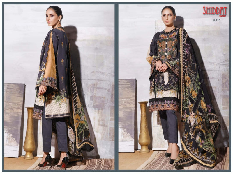 Agha Noor Shiddat Vol 2 Jam Satin Cotton Printed Pakistani Style Salwar Suits