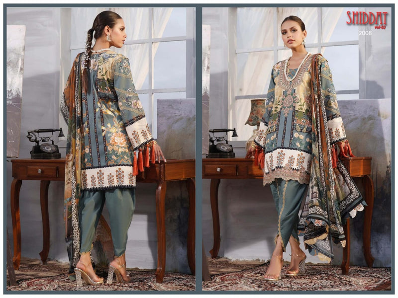 Agha Noor Shiddat Vol 2 Jam Satin Cotton Printed Pakistani Style Salwar Suits