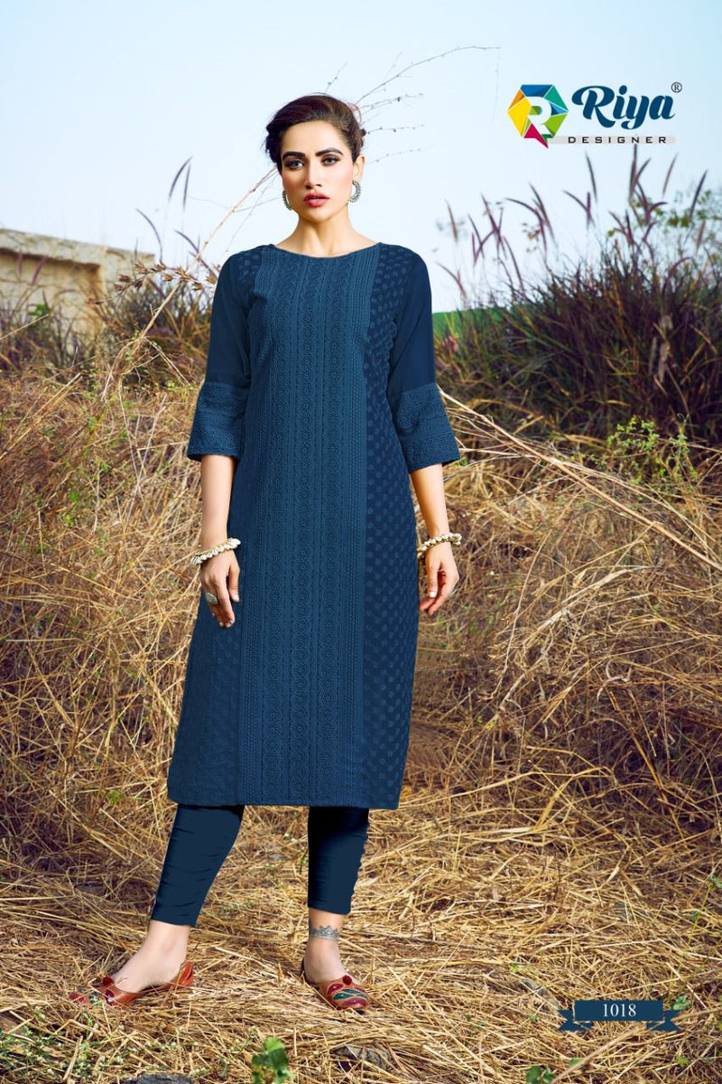Riya Designer Shifali Pure Georgette Fancy Casual Wear Kurtis