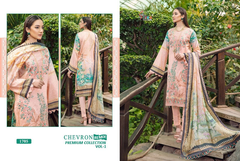 Shree Fab Chevron Remix Premium Collection Vol 1 Lawn Cotton Pakistani Style Party Wear Salwar Kameez
