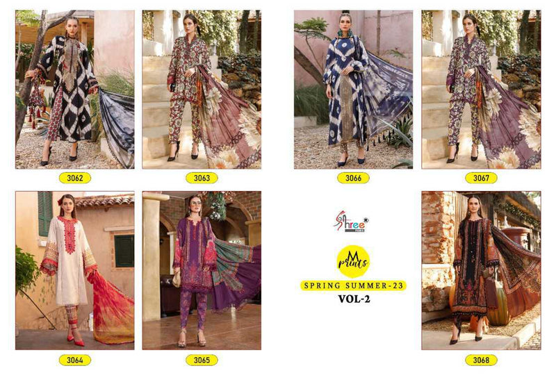 Shree Fabs M Print Spring Summer 23 Vol 2 Cotton Printed Embroidery Patches Printed Designer Salwar Suit