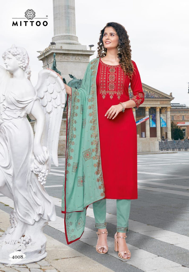 Mittoo Shringar Vol 2 Viscose Fancy Designer Party Wear Kurtis With Set Of Bottom & Dupatta