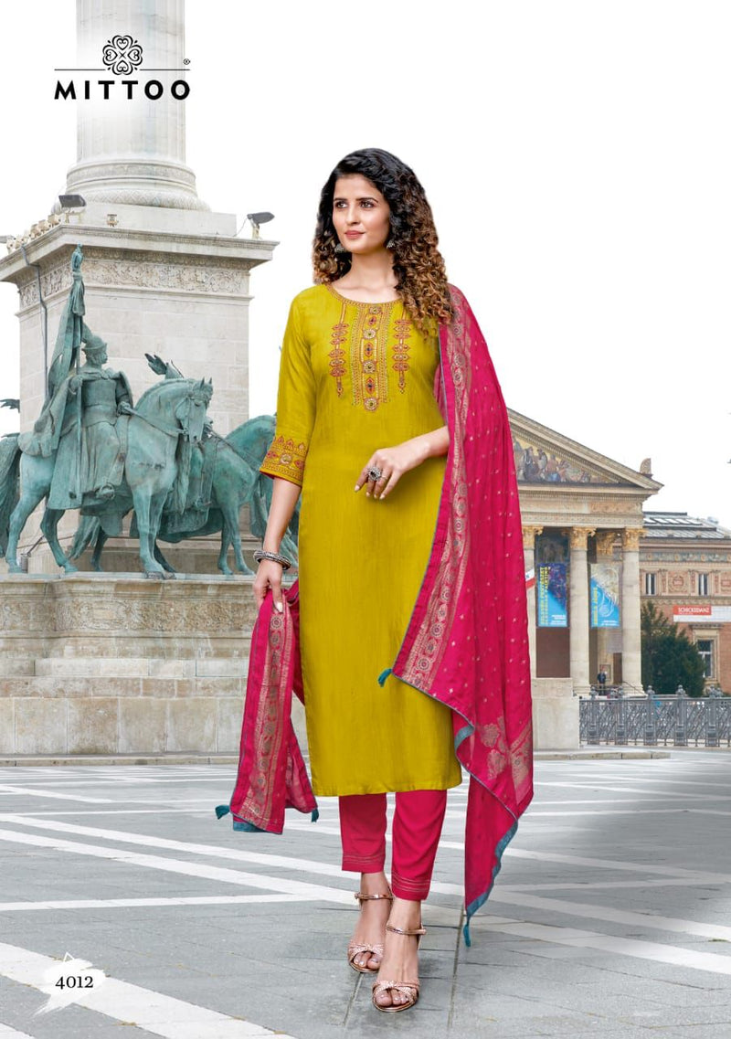 Mittoo Shringar Vol 2 Viscose Fancy Designer Party Wear Kurtis With Set Of Bottom & Dupatta