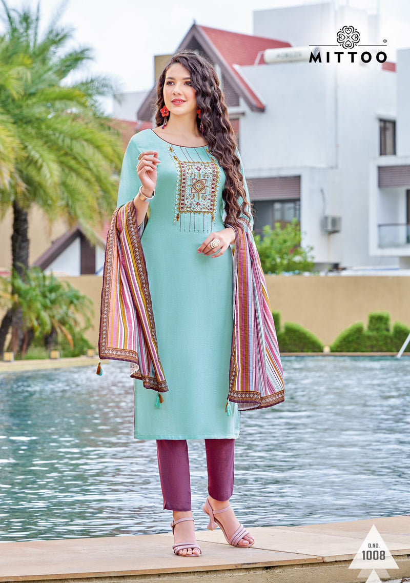 Mittoo Shringar Vol 6 Viscose With Heavy Fancy Embroidery Work Stylish Designer Casual Wear Kurti