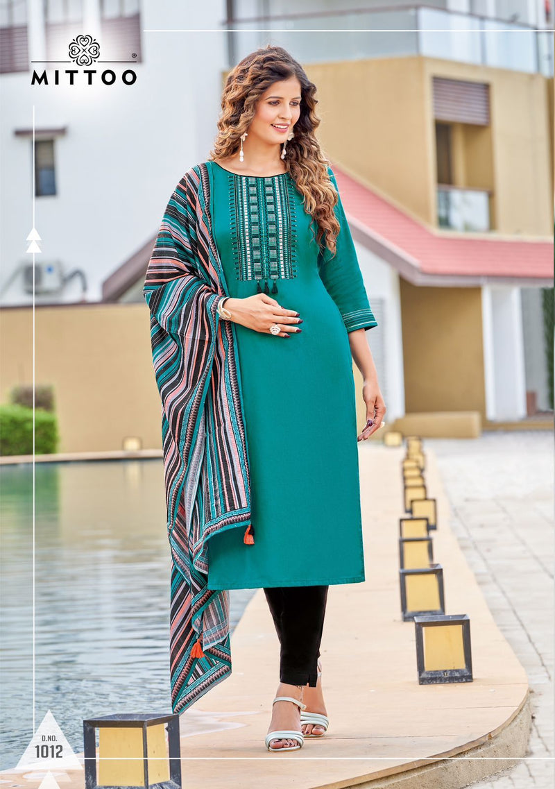 Mittoo Shringar Vol 6 Viscose With Heavy Fancy Embroidery Work Stylish Designer Casual Wear Kurti