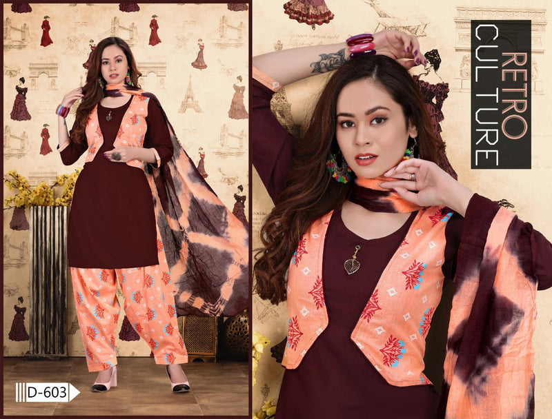 Beauty Queen Shrug Vol 1 Rayon Patiyala Style Fancy Party Wear Kurtis With Bottom & Dupatta