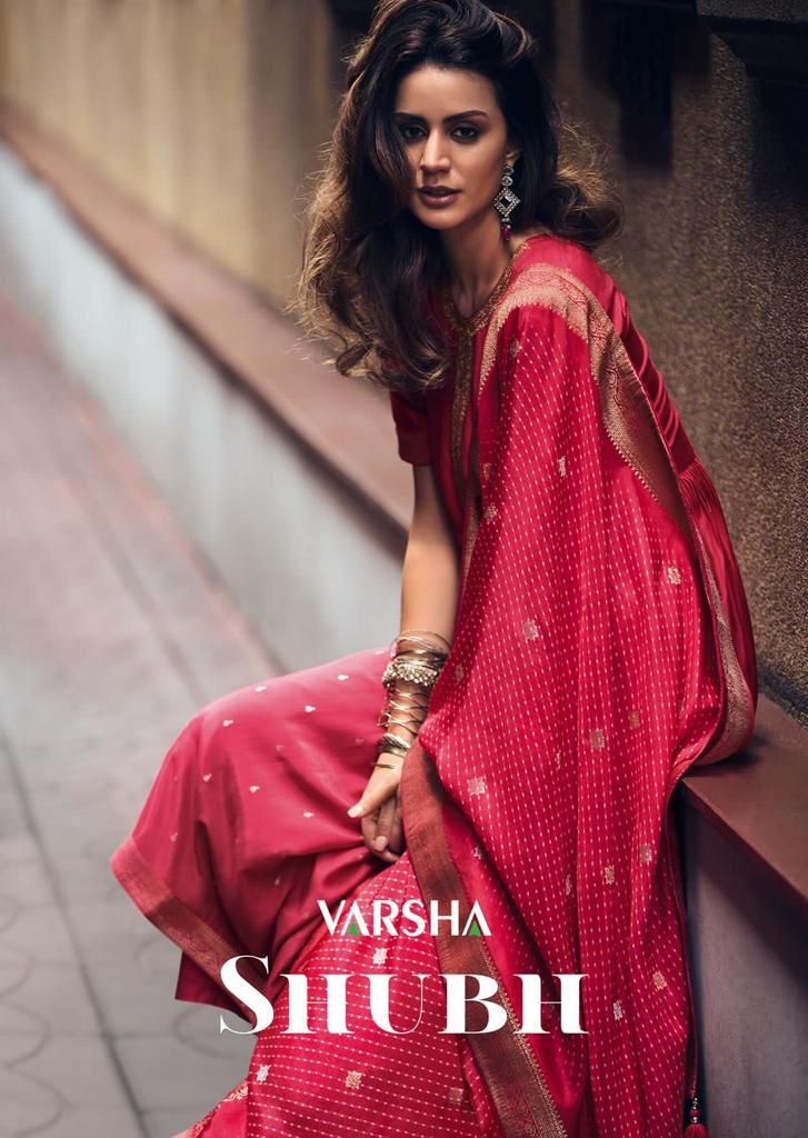 Varsha Shubh Muslin Silk With Heavy Embroidery Work Stylish Designer Festive Wear Salwar Suit