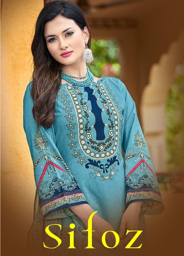 Seltos Lifestyle Sifoz Cambric Cotton Digital Printed Pakistani Style Festive Wear Salwar Suits
