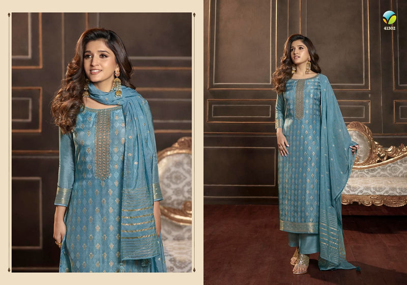 Vinay Fashion Tumbaa Silver Line Dola Self Jacquard Fancy Designer Partywear Kurti