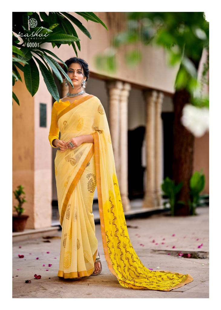 Kashvi Creation Simaya Chiffon Print Exclusive Collection Of  Party Wear Sarees