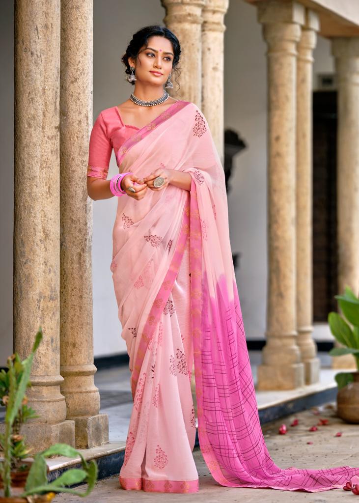 Kashvi Creation Simaya Chiffon Print Exclusive Collection Of  Party Wear Sarees