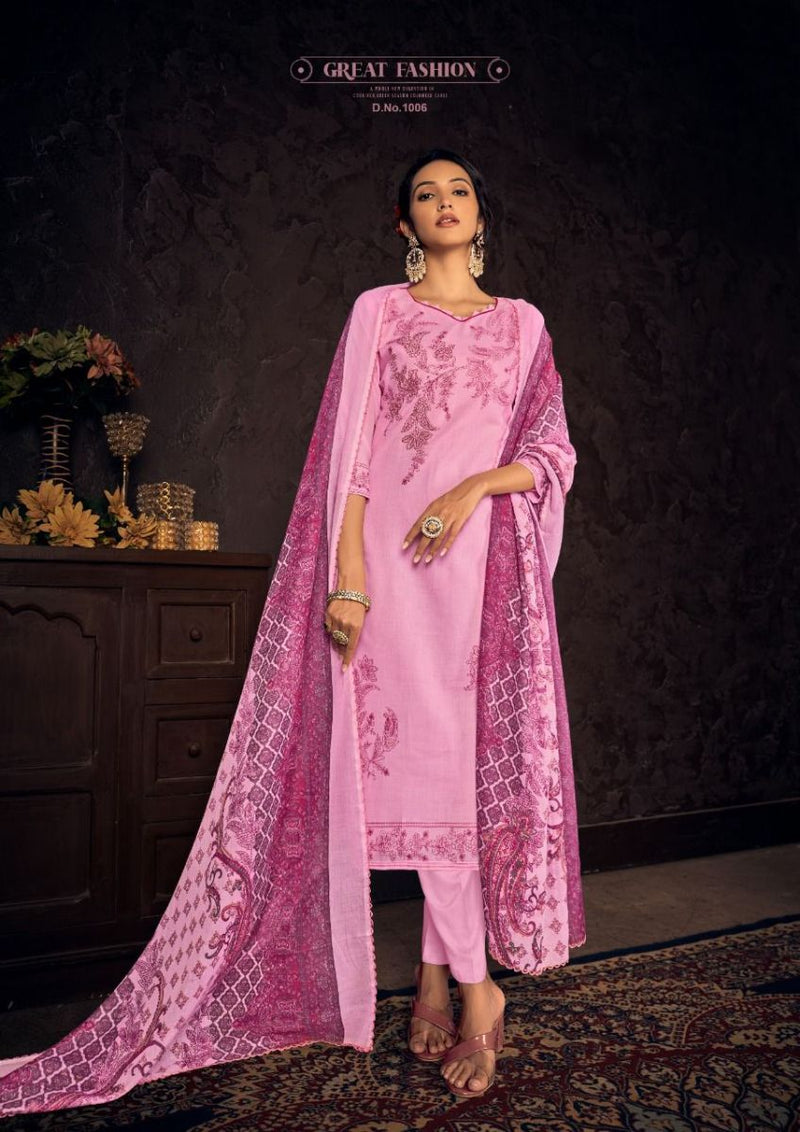 Roli Moli Creation Sitara Cambric Cotton Fancy Printed Festive Wear Salwar Suits