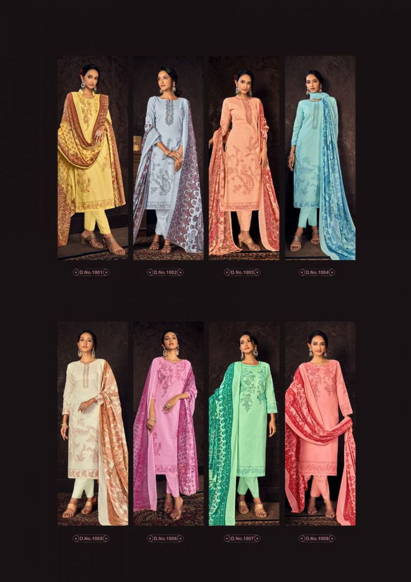 Roli Moli Creation Sitara Cambric Cotton Fancy Printed Festive Wear Salwar Suits