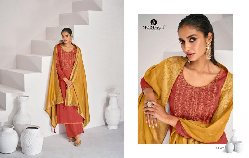 Aashirwad Creation Mor Bagh Sitara Tussar Silk Party Wear Salwar Suits