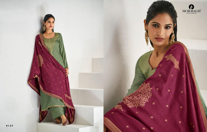 Aashirwad Creation Mor Bagh Sitara Tussar Silk Party Wear Salwar Suits