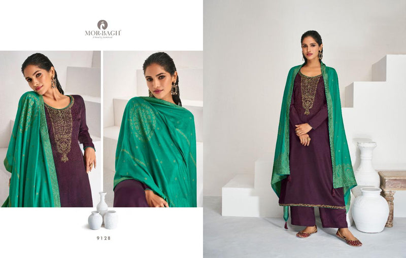 Aashirwad Creation Mor Bagh Sitara Tussar Silk Party Wear Salwar Suits