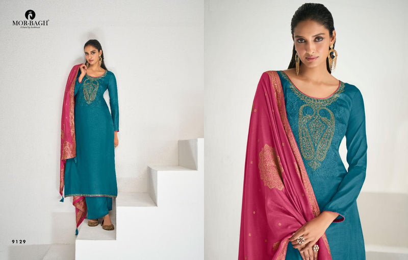 Aashirwad Creation Mor Bagh Sitara Tussar Silk Party Wear Salwar Suits