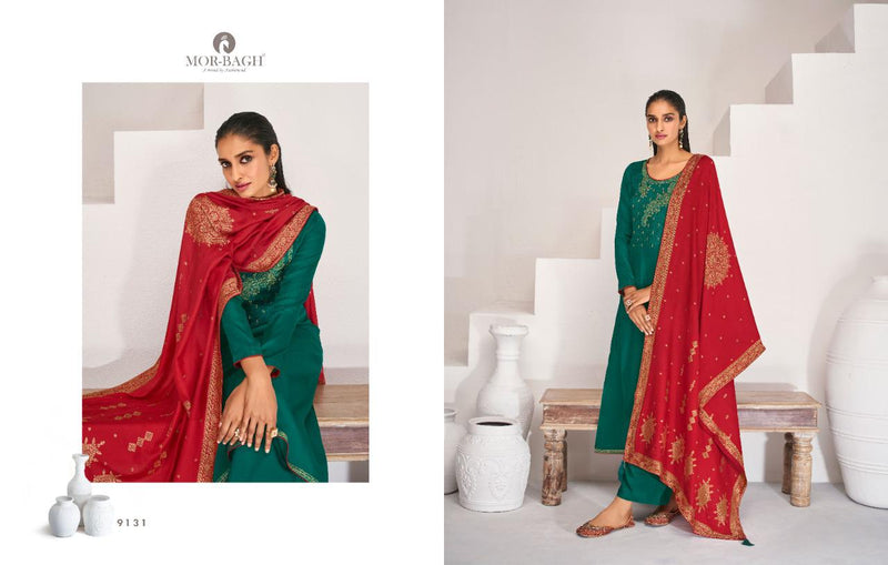 Aashirwad Creation Mor Bagh Sitara Tussar Silk Party Wear Salwar Suits