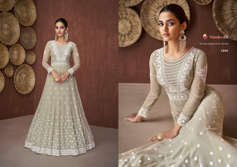 Vamika NX Siya Georgette Long Gown Style Party Wear Kurtis