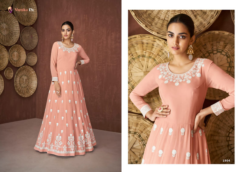 Vamika NX Siya Georgette Long Gown Style Party Wear Kurtis
