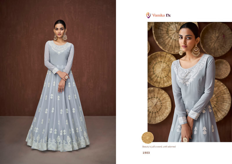 Vamika NX Siya Georgette Long Gown Style Party Wear Kurtis